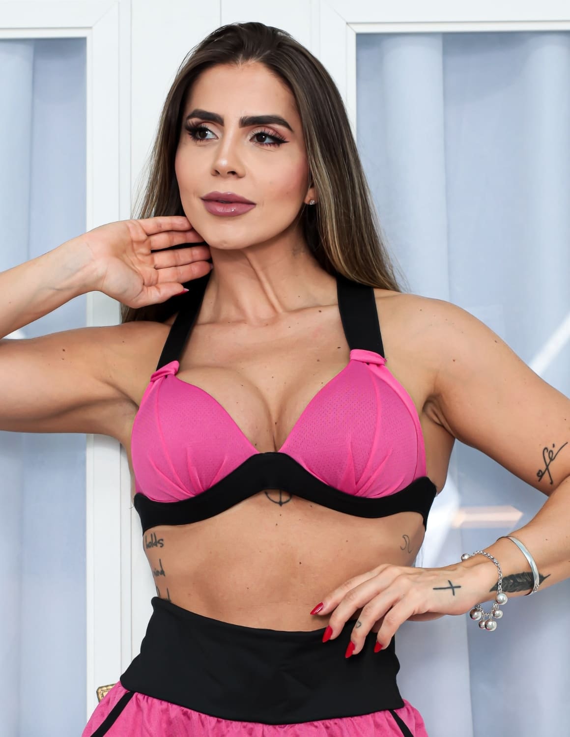 Top em Dry Fit Feminino com Bojo Estruturado para Academia