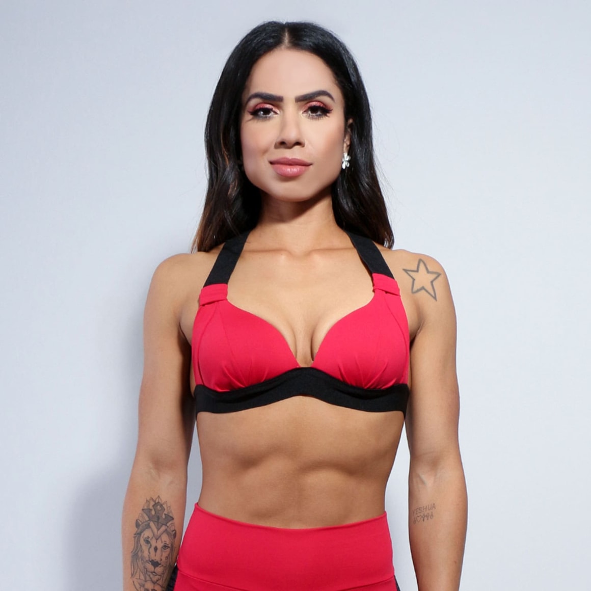 Top Fitness com Bojo Vermelho | Ref: 4.4.1199-11