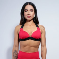 Top Fitness com Bojo Vermelho | Ref: 4.4.1199-11