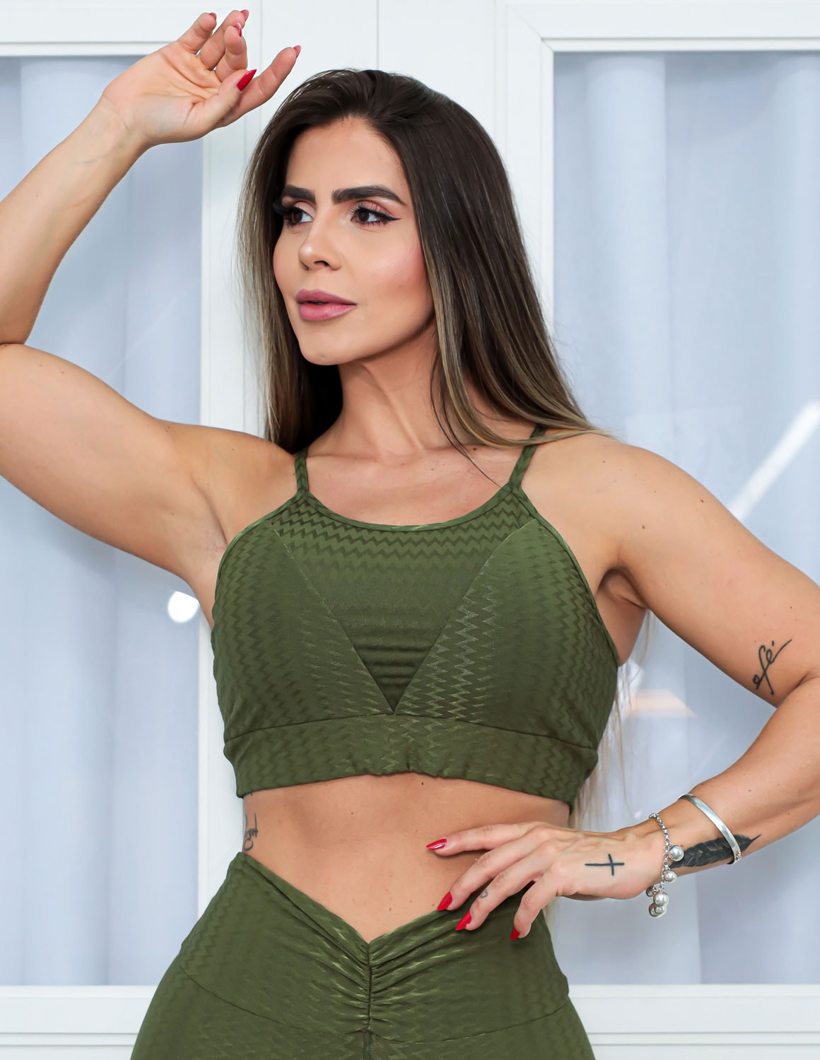 Top Fitness de Academia com Bojo Removível New Zig