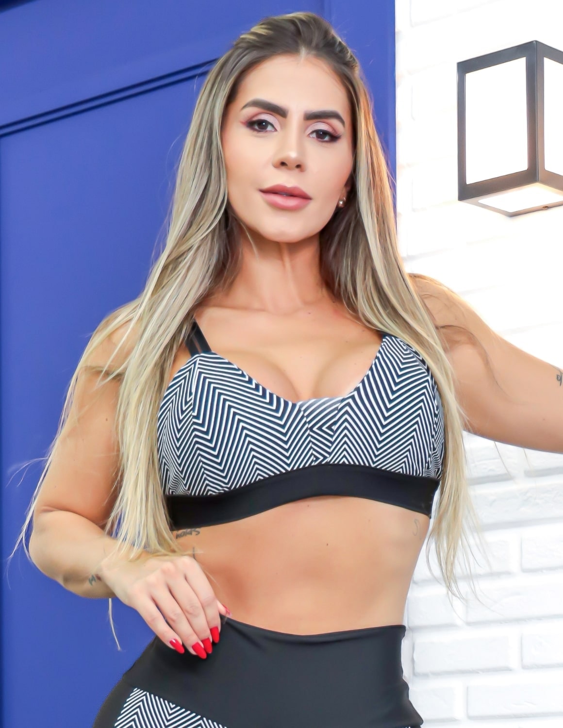 Top Fitness Estampado com Alcinhas Reguláveis e Bojo Removível