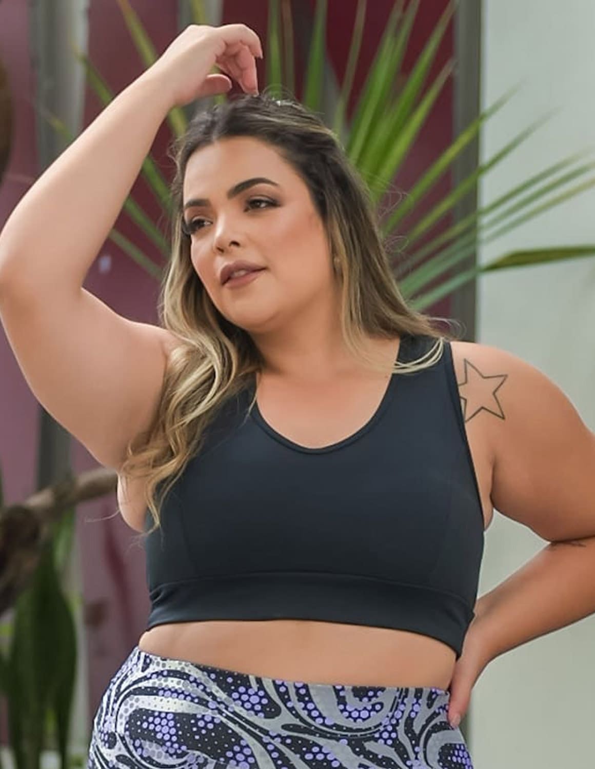 Top Plus Size Nadador Preto | Ref: 4.4.1699-01