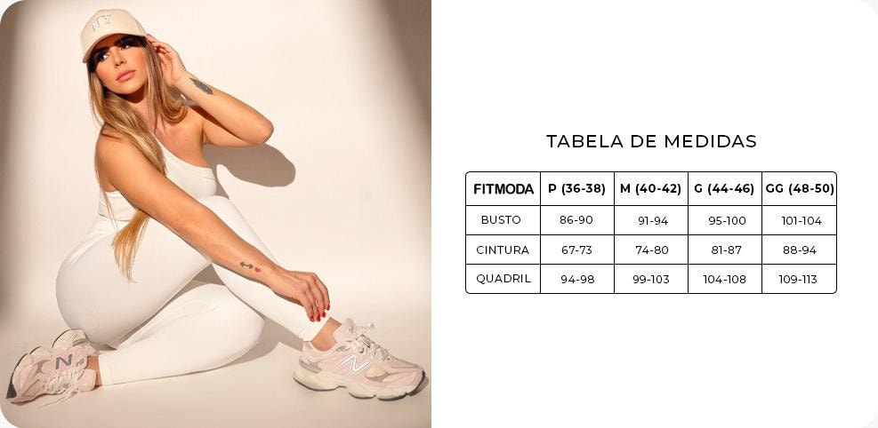 tabela de medidas - fitmoda